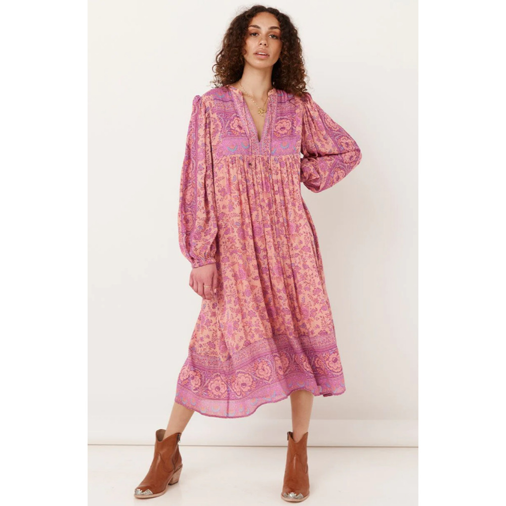 NWT Spell & Gypsy Women's Multicolor Folk Song Boho Dress  Blossom Size‎ Small